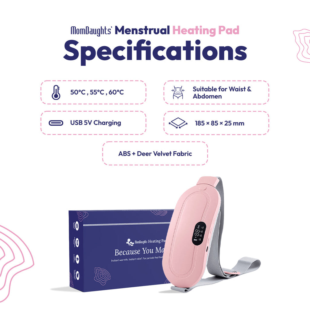 Menstrual Period Heating Pad for Cramps Massage