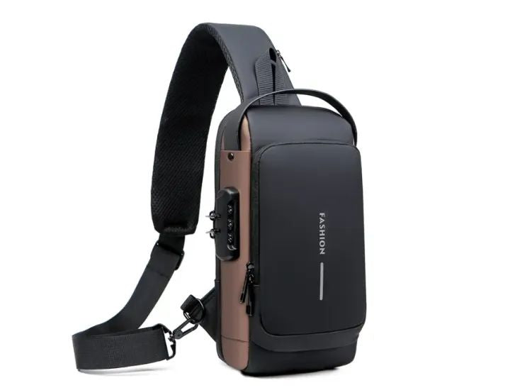 Chest Bag Multifunction Crossbody Sport Running Travel Sling Pack Anti theft USB Charge Shoulder Messenger Pack Luxury Brand